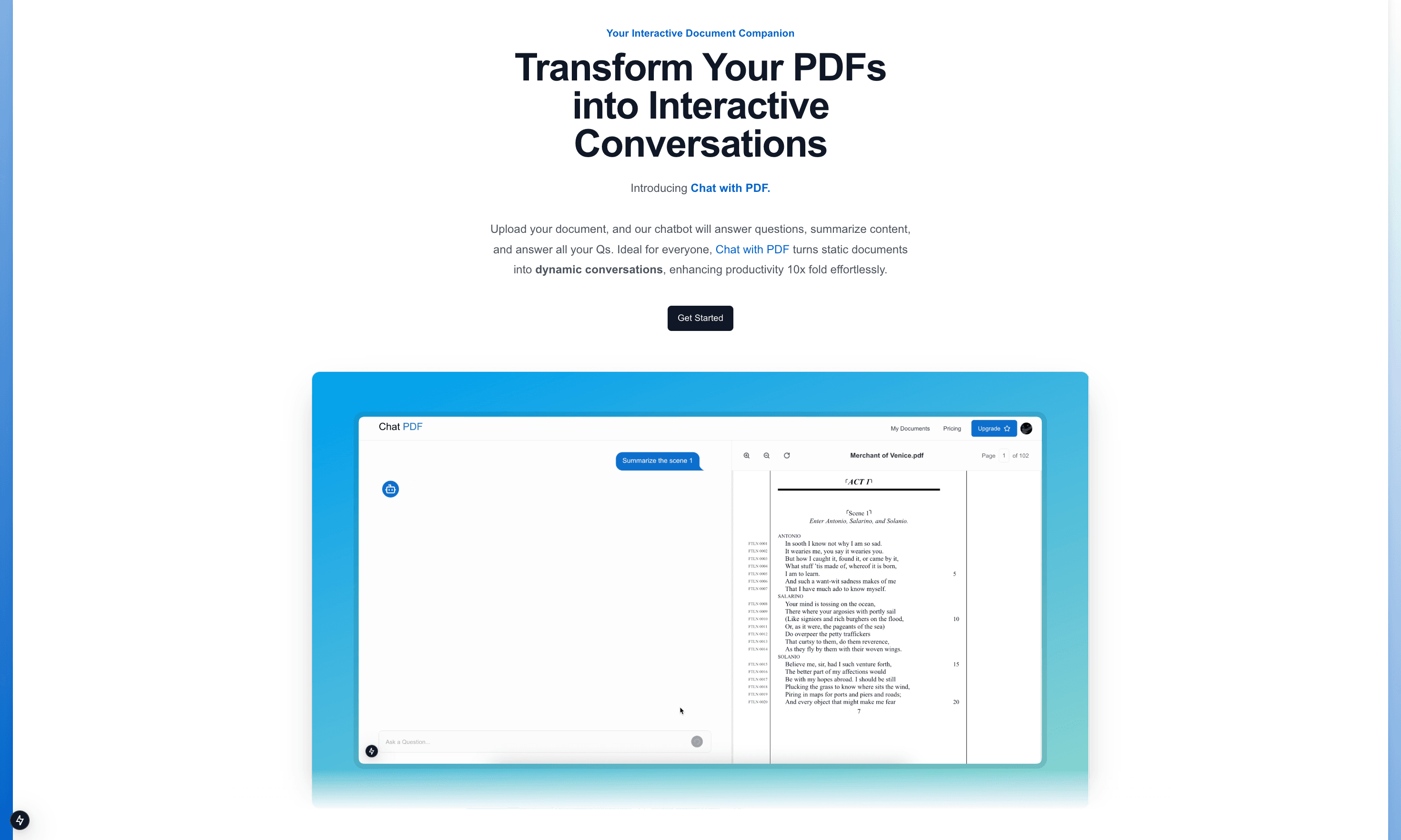 Chat PDF preview